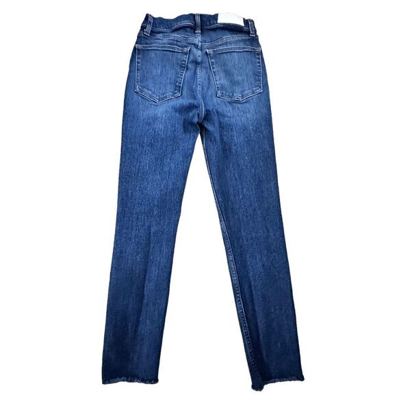 Re|Done Denim Jeans ~ size 27 ~ raw unfinished hem ~ button fly - Picture 8 of 13